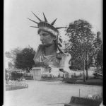Statue of Liberty head in Paris